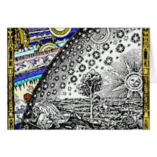 Cartão A lua de Sun da esfera celestial de Intracate