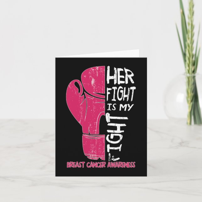 Cartão A Luta Dela É A Minha Luta De Baixar O Cancer De M (Frente)
