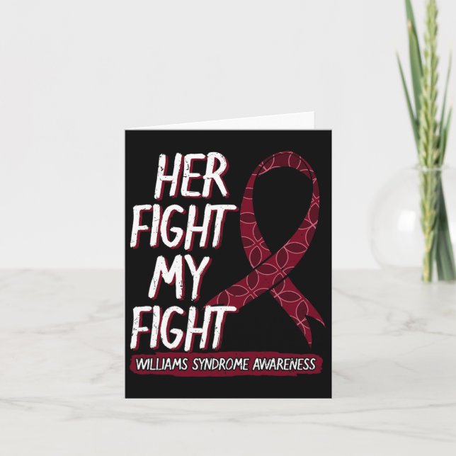 Cartão A Luta Dela É Minha Luta Ws Williams–beuren Síndro (Frente)