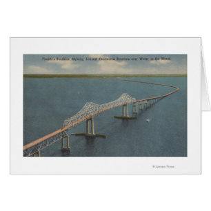 Cartão A luz do sol Skyway BridgeFlorida de Florida