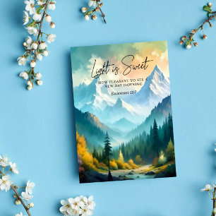 Cartão A luz é doce Eclesiastes 11:7