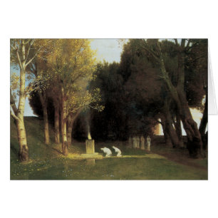 Cartão A Madeira Sagrada, 1882, Arnold Bocklin