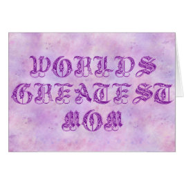 Cartão A maior mãe Floral do mundo