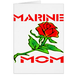 Cartão A mamã marinha do USMC aumentou