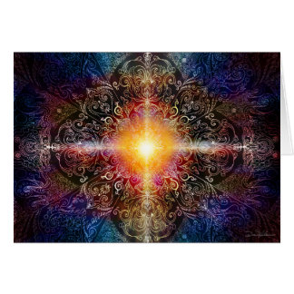 Cartão A mandala do coração colore 1