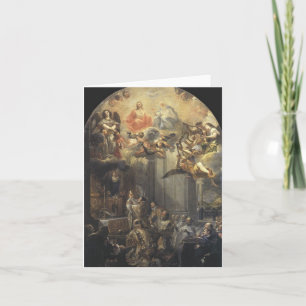 Cartão A massa da fundação da ordem de Trinitarians