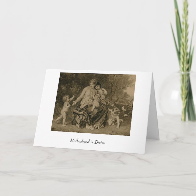 Cartão A maternidade é divina (Frente)