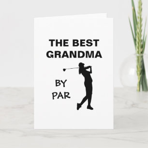 Cartão A Melhor Avó Por Par de Golfe Nana Golfer Pun Gram
