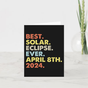 Cartão A Melhor Eclipse Solar De 8 De Abril De 2024 Como