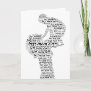 Cartão A Melhor Mãe Alguma Vez Dia de as mães De Arte N
