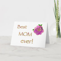 A melhor mãe de todos os tempos, rosa rosa, feliz
