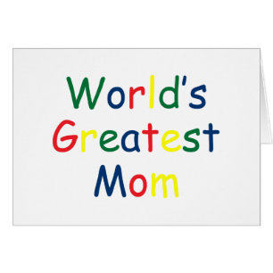 Cartão A melhor mãe do mundo