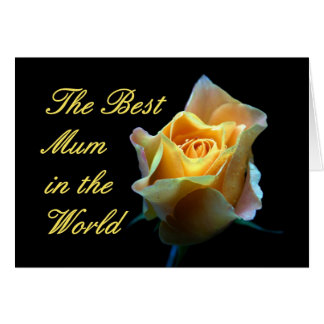 Cartão A melhor mãe no mundo