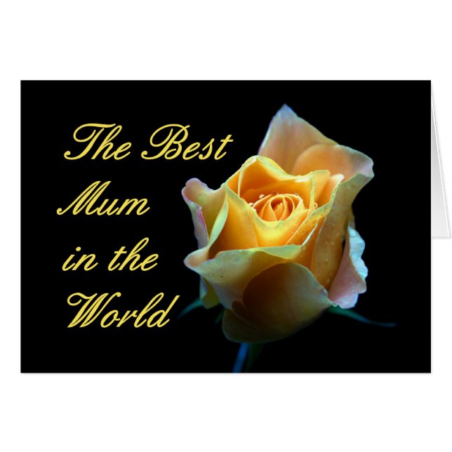 Cartão A melhor mãe no mundo (Frente Horizontal)