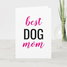 Cartão A melhor mamã do cão