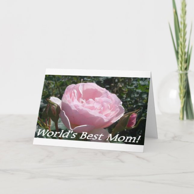 Cartão A melhor mamã dos mundos (Frente)