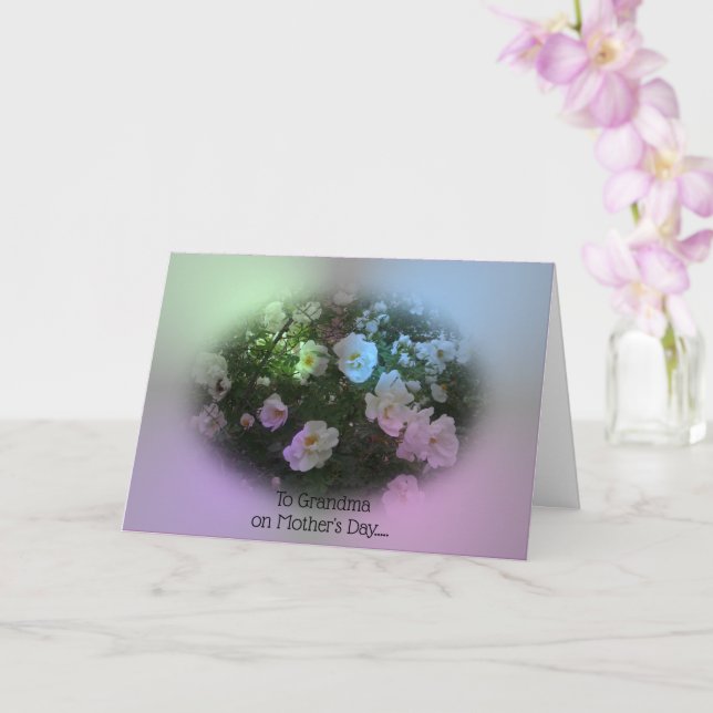 Cartão A melhor placa de Dia de as mães para a vovó (Orquídea)