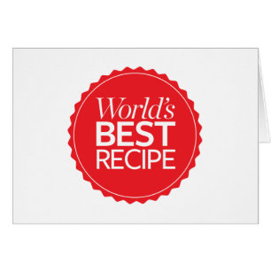 Cartão A melhor receita do mundo