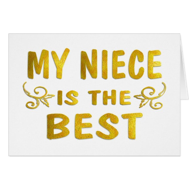 Cartão A melhor sobrinha (Frente Horizontal)