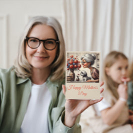 Cartão A melhor vovó de nana buquê Elegante