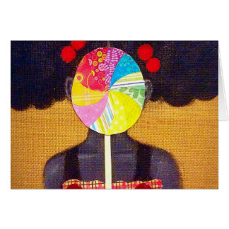 Cartão A menina americana