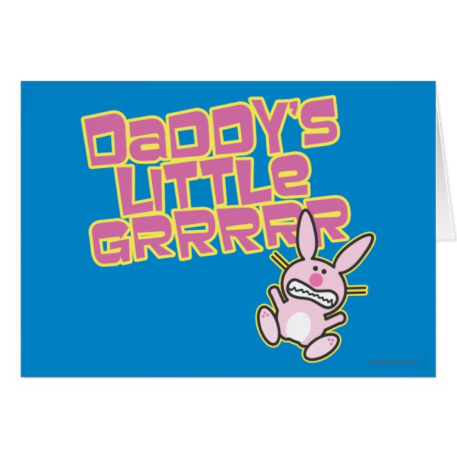 Cartão A menina do pai (Frente Horizontal)