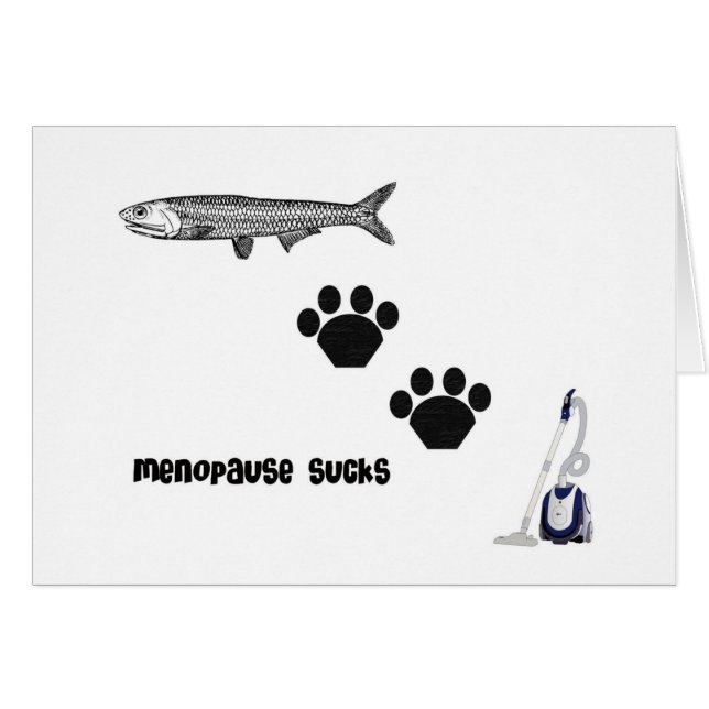 Cartão A menopausa suga (Frente Horizontal)
