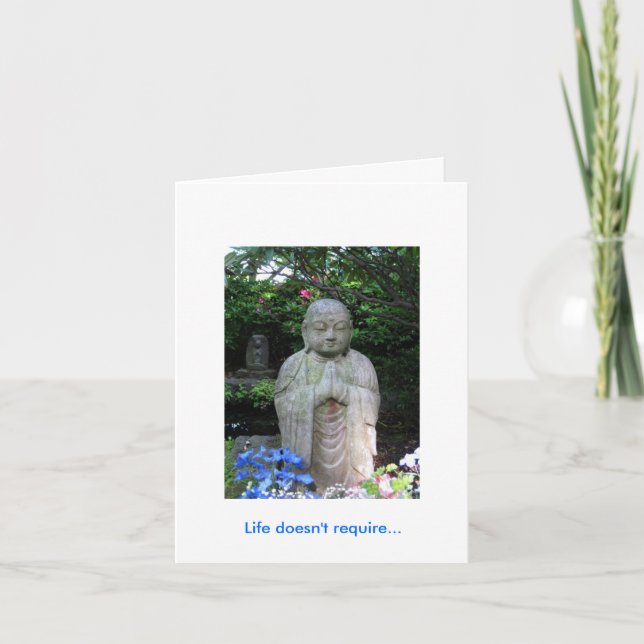 Cartão A mensagem da vida (Frente)