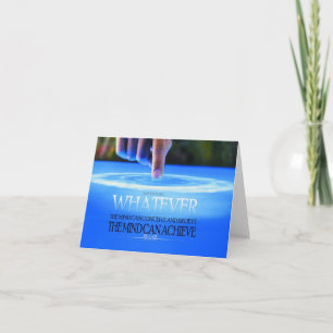 Cartão A Mente Pode Conceber Placa Motivacional