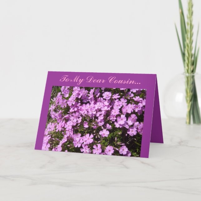 Cartão A meu caro primo… (Frente)