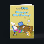Cartão a meu feliz aniversario do filho<br><div class="desc">Está aqui um grande cartão engraçado para seu filho em seus aniversários, se você não está feliz com o verso então que você pode mudar aquele nos segundos com as ferramentas do zazzle fornecidas. ou se você gostaria do texto da capa mudado então que não é nenhum problema apenas envie-me...</div>