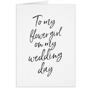 Cartão A meu florista em meu na moda do casamento
