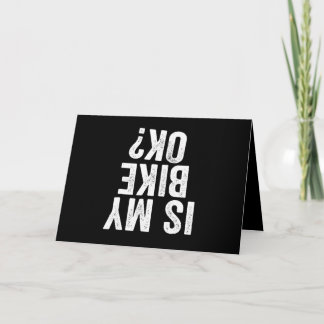 Cartão A Minha Bicicleta Está Bem Engraçada Motocicleta D