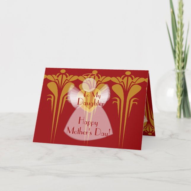 Cartão A minha filha na mãe… - personalize (Frente)