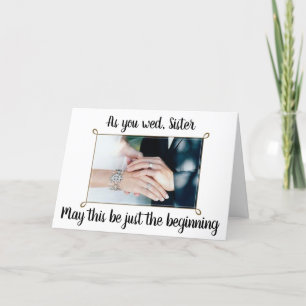 CARTÃO À MINHA IRMÃ NELA ****DIA DO CASAMENTO****