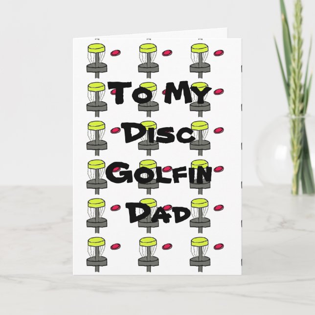 Cartão A minha placa de saudação do dia de os pais pai go (Frente)