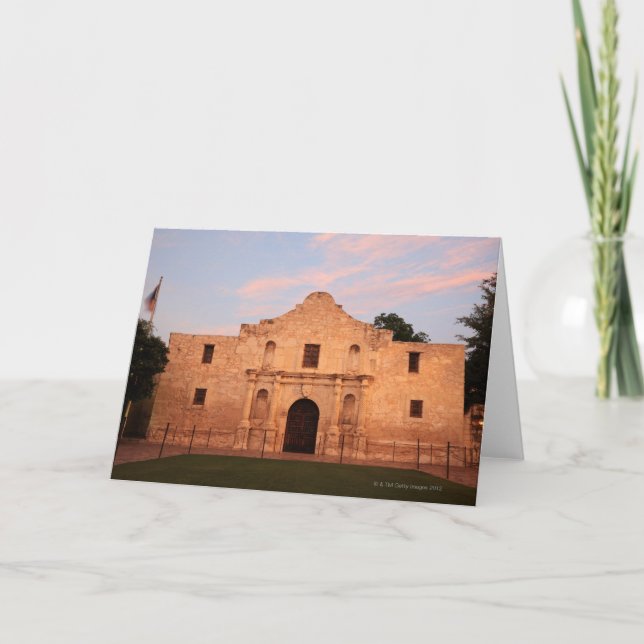 Cartão A Missão Álamo na modernidade em San Antonio, 2 (Frente)