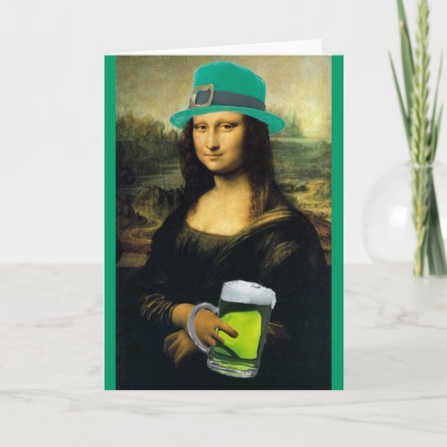 Cartão A Mona Lisa de St Patrick (Frente)
