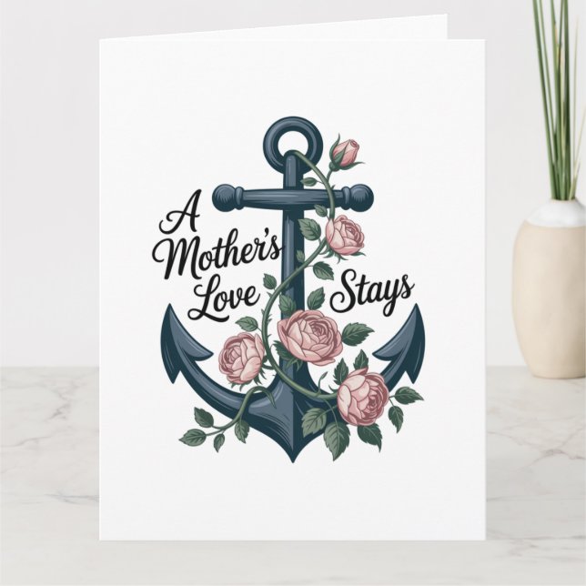 Cartão A Mother’s Love Stays (Frente)