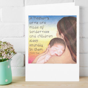 Cartão A Mother's Arms Mother's Day Card