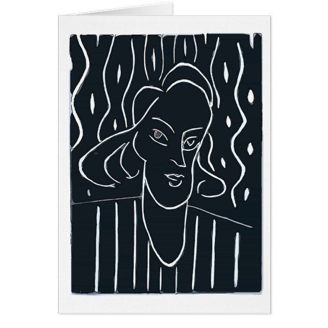 Cartão A mulher é negra e branca (Frente)