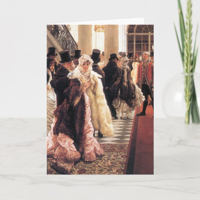 Cartão A mulher elegante por James Tissot (Frente)