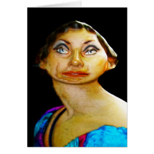 Cartão a mulher estranha