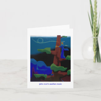 Cartão a música eólia dos muir de john - notecard