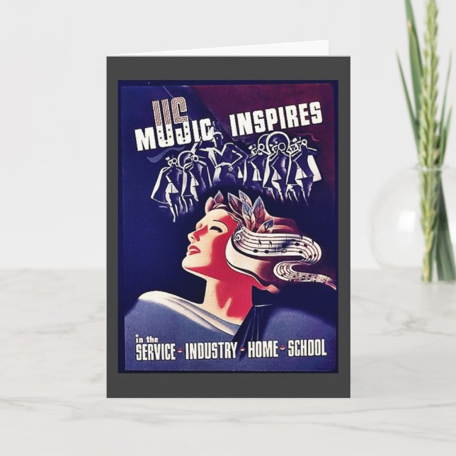 Cartão A música inspira (Frente)