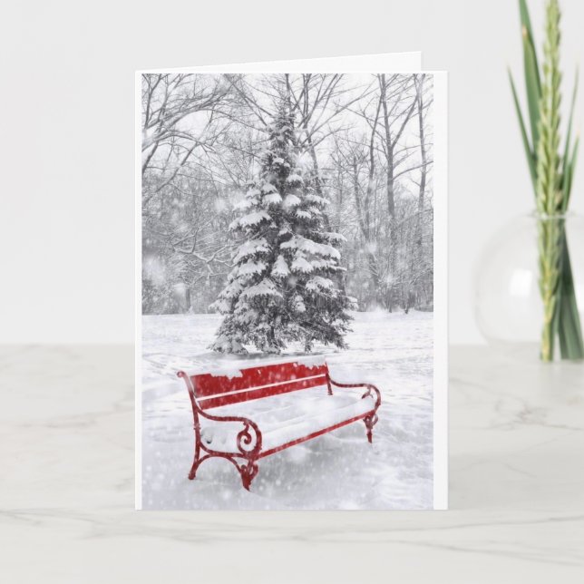 CARTÃO A NEVE É TÃO BONITA ESPERANÇA QUE SEU NATAL TAMBÉM (Frente)