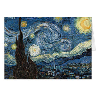 Cartão A Noite Estrelada de Van Gogh