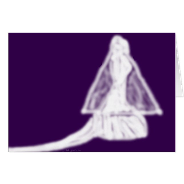 Cartão A noiva (Frente Horizontal)