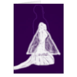 Cartão A noiva e o noivo