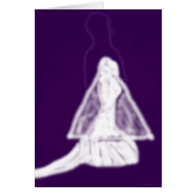 Cartão A noiva e o noivo (Frente)